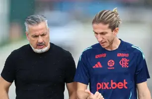 José Boto e Filipe Luís (Foto: Divulgação/Flamengo)