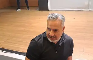 José Boto fala a jornalistas após Flamengo x Bahia (Foto: Davi Ferreira / O Globo)