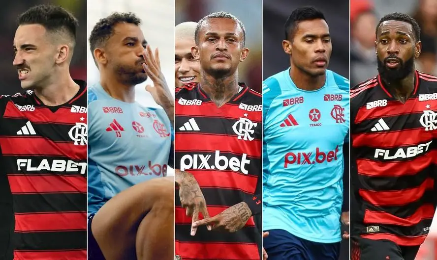 Ortiz, Danilo, Wesley, Alex Sandro e Gerson