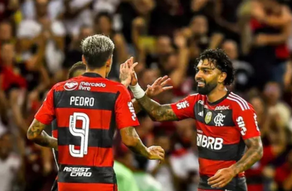 Pedro e Gabigol (Foto: Divulgação/Flamengo)