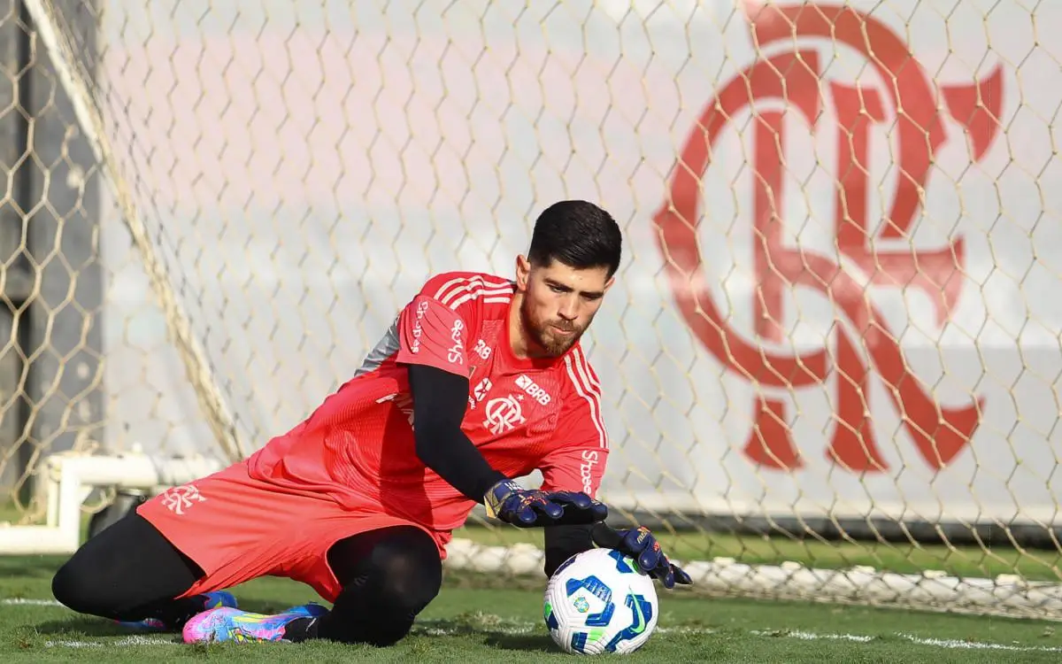 Rossi em treino do Flamengo