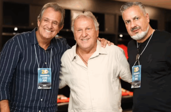 Bap, Zico e José Boto (Foto: Gilvan de Souza/Flamengo)