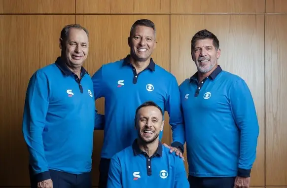 Comentaristas da Copa do Mundo de Clubes no Sportv (Foto: Lucas Seixas/Globo)