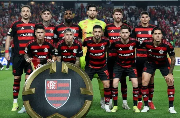 Equipe do Flamengo no Mundial de Clubes (Foto: Divulgação/Libertadores)