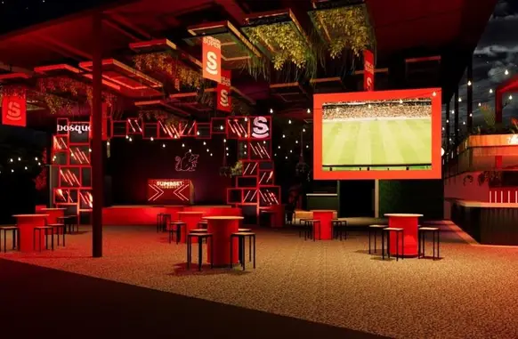 Espaço no Bosque Bar, no Jockey. (Foto: Divulgação)