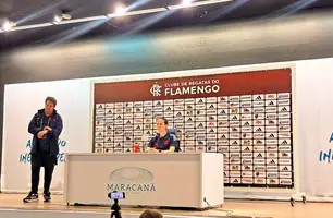 Filipe Luís após goleada do Flamengo sobre o Fortaleza (Foto: Davi Ferreira)