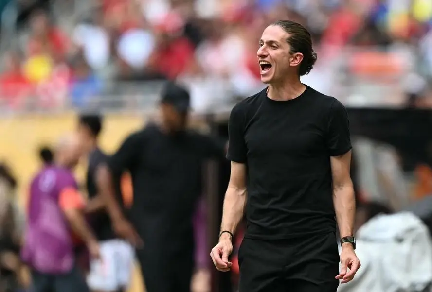 Filipe Luís durante Flamengo x Bayern de Munique