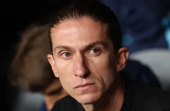 Filipe Luís durante o jogo entre Flamengo e Espérance (Foto: FRANCK FIFE / AFP)