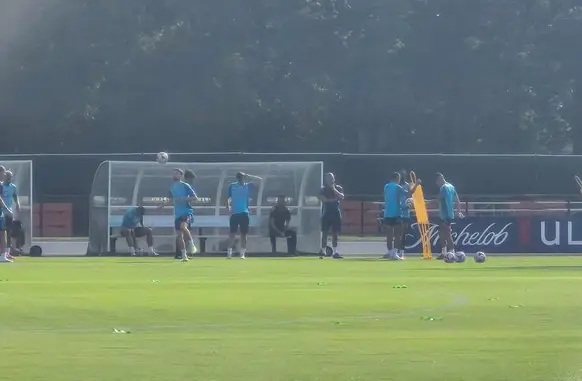 Flamengo faz primeiro treino nos Estados Unidos (Foto: Thiago Lima / ge)