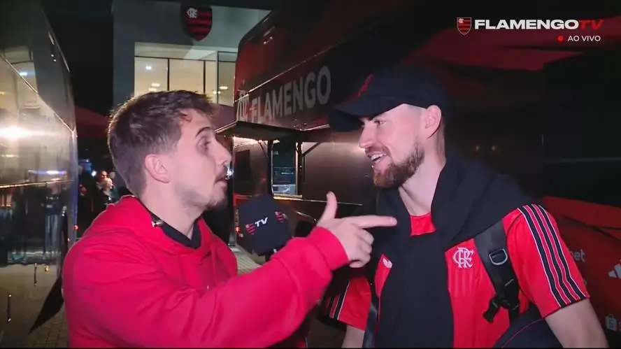 Jorginho em entrevista à Flamengo TV