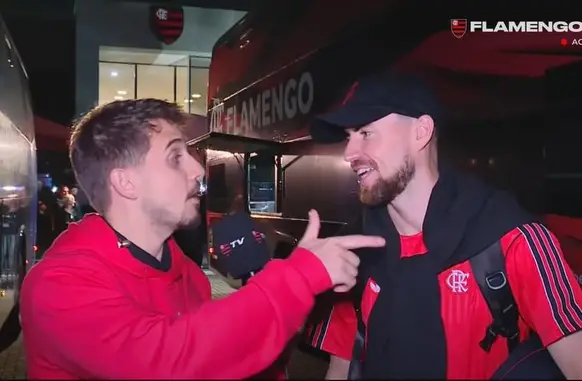 Jorginho em entrevista à Flamengo TV (Foto: Reprodução)