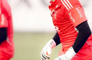 Matheus Cunha em treino do Flamengo (Foto: Adriano Fontes/Flamengo)