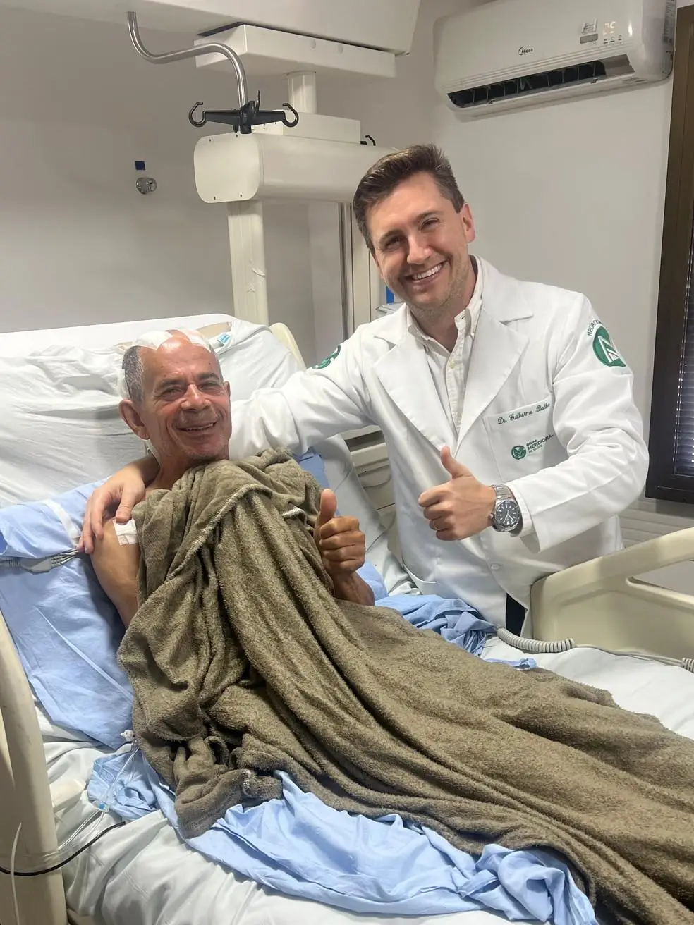 Paciente José Maria e Dr. Guilherme Badke