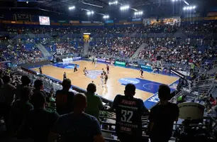 Pedrocão para Franca x Flamengo na semi do NBB (Foto: Marcos Limonti/Sesi Franca Basquete)