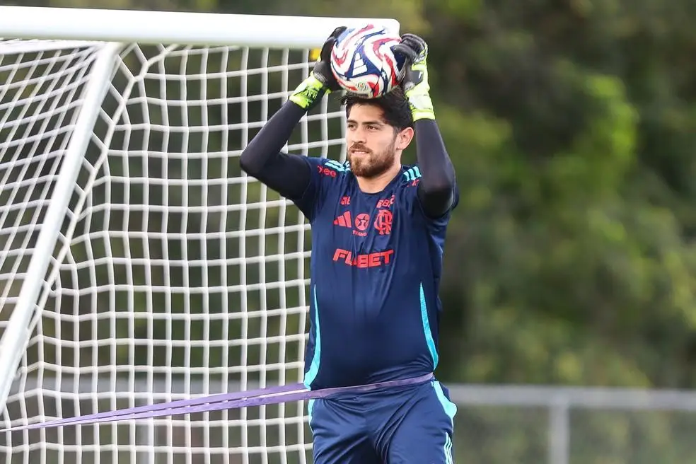 Rossi, durante treino do Flamengo