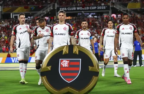Time misto do Flamengo contra o Los Angeles FC (Foto: Gilvan de Souza / Flamengo)