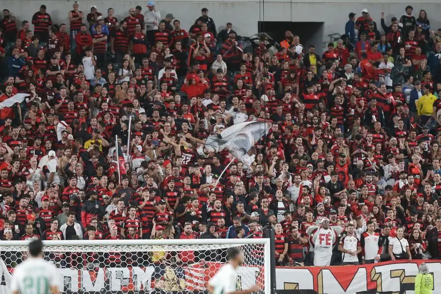 Torcida do Flamengo no Mundial de Clubes, na estreia