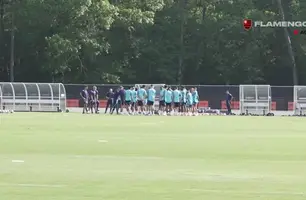 Treino do Flamengos no EUA (Foto: Reprodução/Flamengo TV)