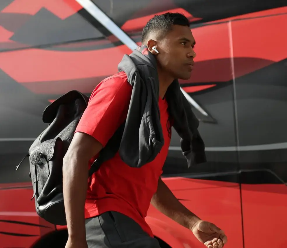 Alex Sandro antes de Flamengo x São Paulo