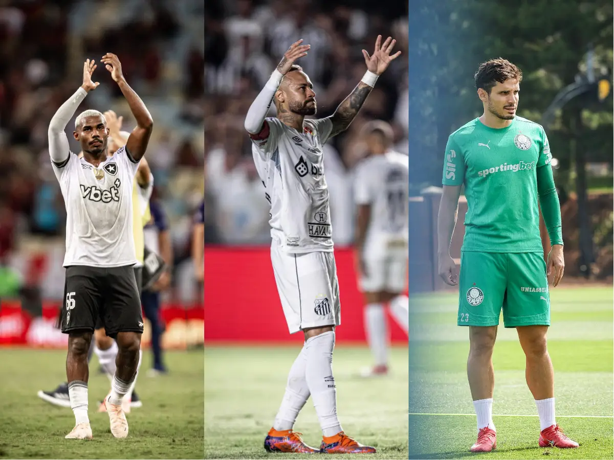 Atletas do Botafogo, Santos e Palmeiras