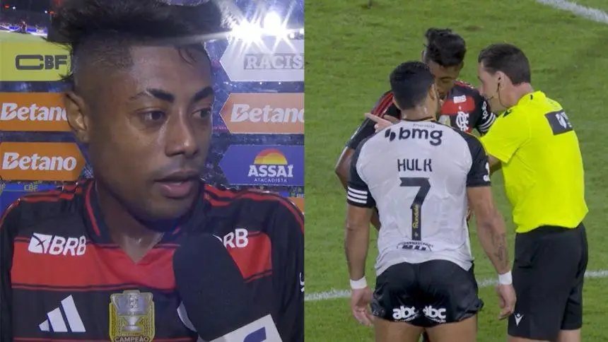 Bruno Henrique, Ramon Abatti Abel e Hulk.