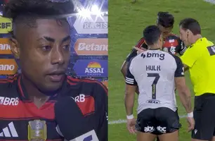 Bruno Henrique, Ramon Abatti Abel e Hulk. (Foto: Reprodução/Premiere)