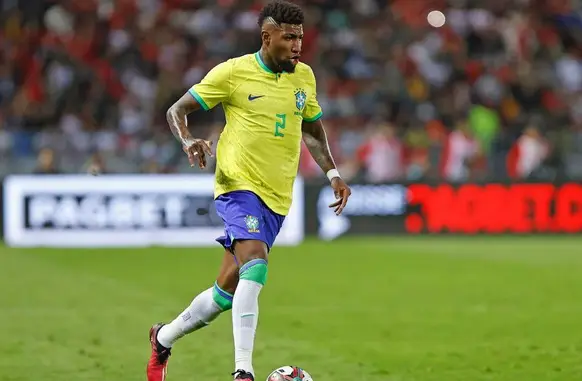 Emerson Royal durante amistoso entre Brasil e Marrocos (Foto: Rafael Ribeiro/CBF)