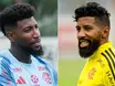 Emerson Royal brinca com Rodinei em apresentação ao Flamengo