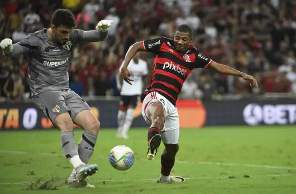 Flamengo x São Paulo - De la Cruz e Rafael (Foto: André Durão)