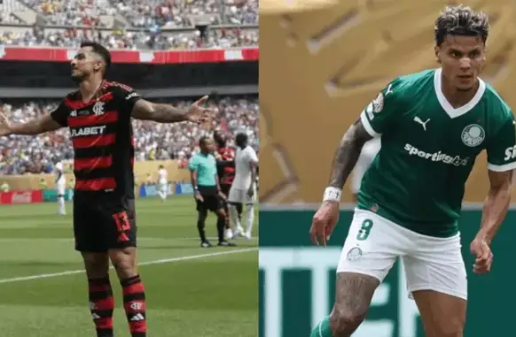 Flamengx Palmeiras (Foto: Divulgação/Flamengo | Divulgação/Palmeiras)