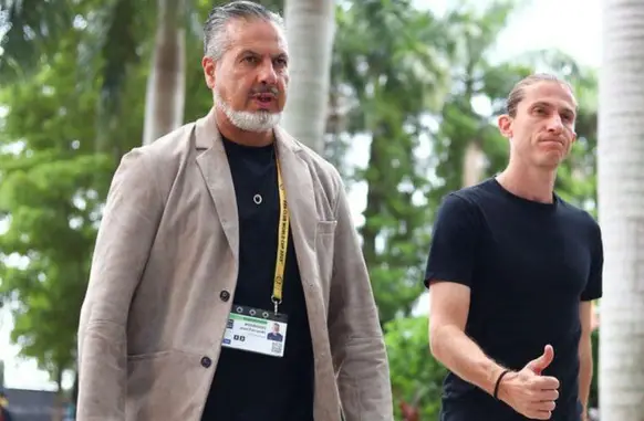 José Boto e Filipe Luís (Foto: Gilvan de Souza/ Flamengo)
