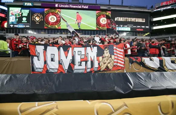 Torcida do Flamengo marcou presença no jogo contra o Espérance (TUN), na Filadélfia (Foto: Gilvan de Souza/Flamengo)