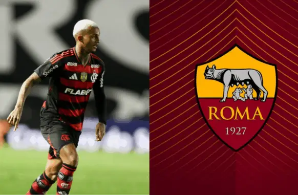 Wesley (Foto: Divulgação/Flamengo | Divulgação/Roma)