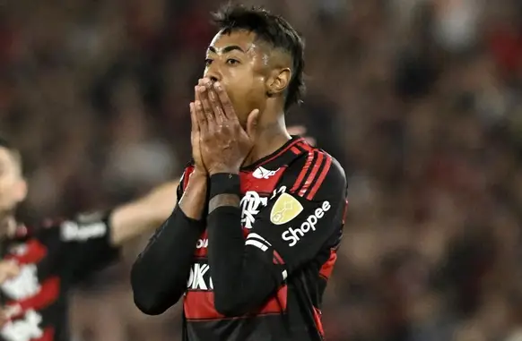 Bruno Henrique na partida entre Flamengo e Inter (Foto: André Durão)