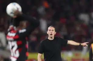 Filipe Luís durante Flamengo x Internacional pela Libertadores (Foto: Gilvan de Souza/Flamengo)
