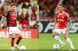 Flamengo e Internacional se enfrentam na Libertadores (Foto: Adriano Fontes / Flamengo / Ricardo Duarte / Internacional)