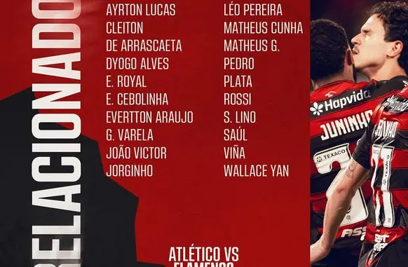 Flamengo x Atlético-MG (Foto: Reprodução)
