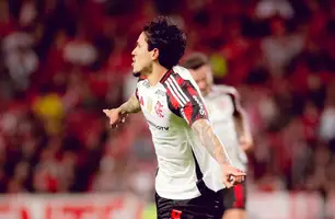 Pedro brilha e marca duas vezes para o Flamengo (Foto: Adriano Fontes/Flamengo)