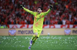 Rossi comemora; Internacional x Flamengo; Libertadores 2025 (Foto: Maxi Franzoi/AGIF)