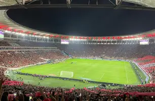 Torcida do Flamengo lota o Maracanã contra o Internacional, pela Libertadores (Foto: Guilherme Sachett)