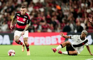 Cebolinha em ação no Flamengo x Vasco. (Foto: Gilvan de Souza / Flamengo)