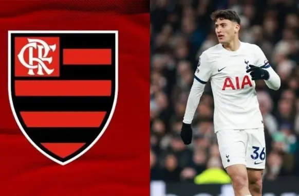 Flamengo tenta contratação de atacante do Tottenham (Foto: Divulgação/Flamengo | Reprodução)
