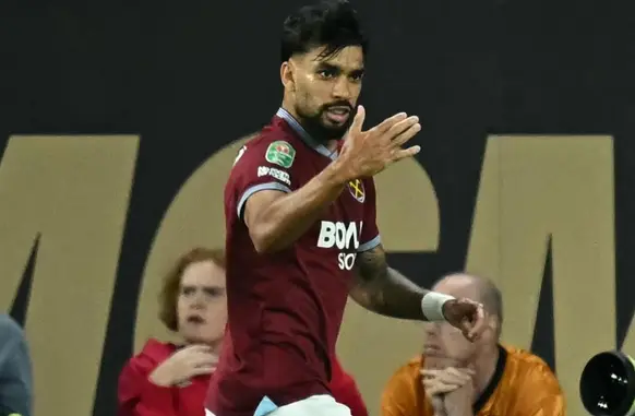 Lucas Paquetá celebra gol pelo West Ham (Foto: Paul Ellis / AFP)