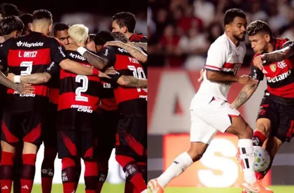 Sistema defensivo falha 2 vezes, e Flamengo estreia com derrota para o São Paulo no Brasileirão (Foto: Divulgação/ Flamengo)