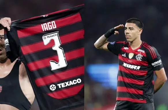 Torcedores do Flamengo não concordam com saída de Iago para time dos Estados Unidos (Foto: Gilvan de Souza/Flamengo)