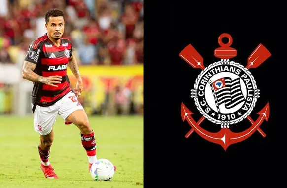 Allan é emprestado pelo Flamengo ao Corinthians; Dorival Júnior influencia (Foto: Reprodução / CRF / Corinthians)