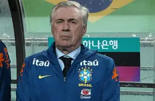 Ancelotti antes da partida entre Brasil e Coreia do Sul (Foto: Reprodução / Instagram)