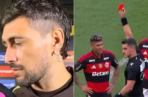 Arrascaeta revela conversa com árbitro sobre expulsão de Carrascal (Foto: Reprodução / Ge)