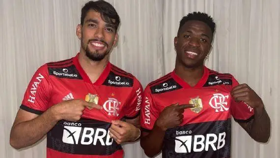 Coletiva de Paquetá: Flamengo menciona Vinicius Jr. em tom humorístico. (Foto: Reprodução / Instagram)