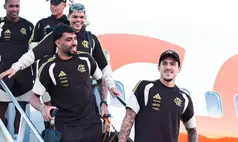 Flamengo chega à Argentina para decisão contra o Lanús pela Recopa